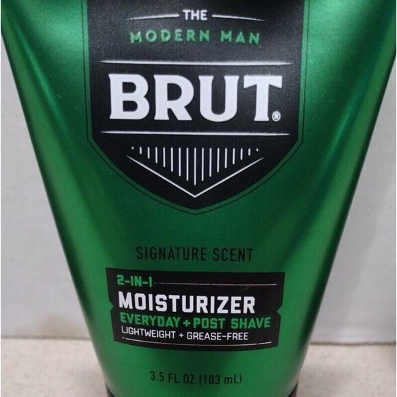 Lot of 3 Brut 2 in 1 Moisturizer Everyday Post Shave 3.5 oz - NEW SEALED!! - Picture 2 of 3